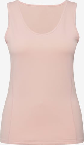 Ulla Popken - Camiseta térmica en rosa: frente