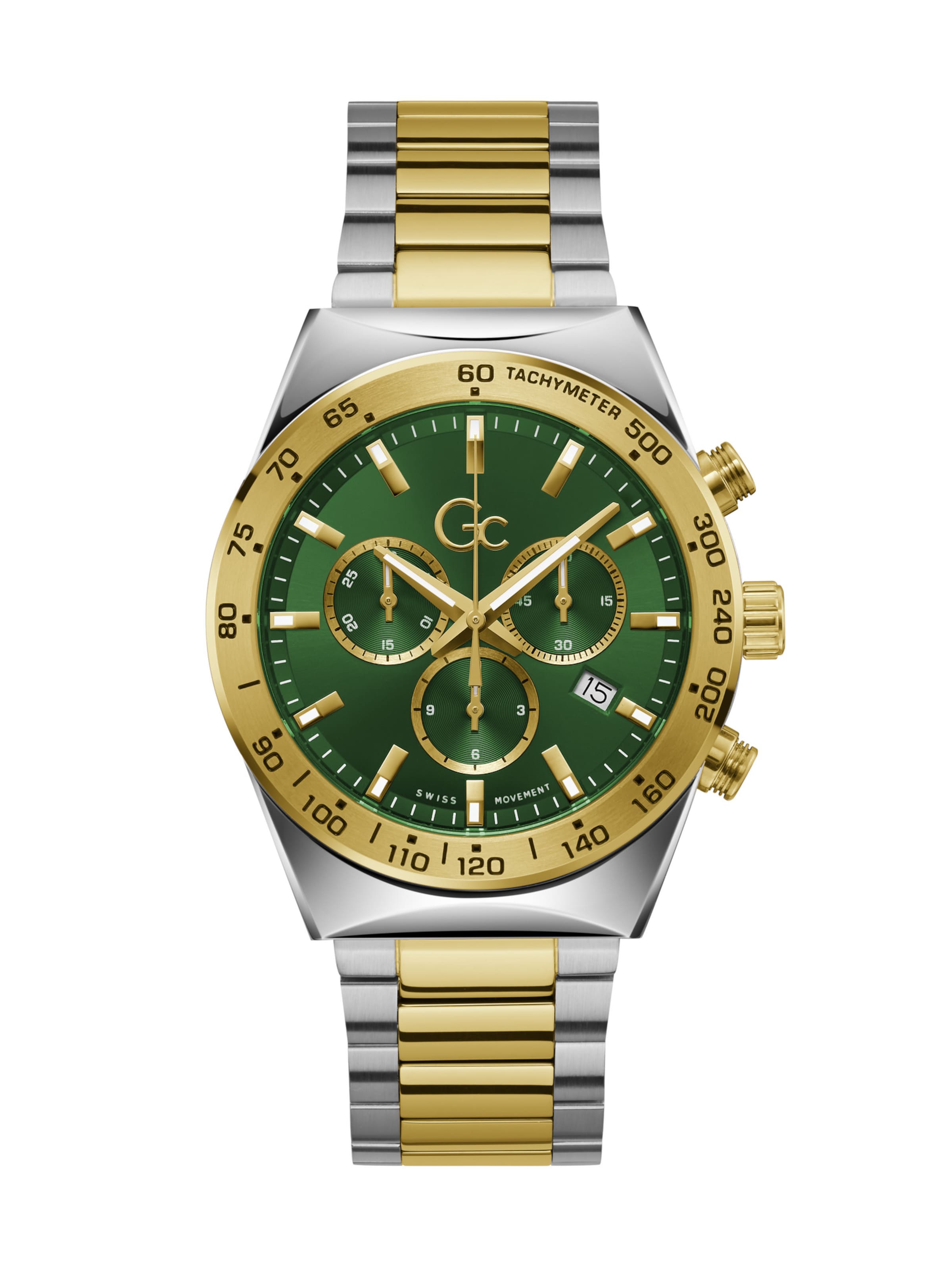 Montre à affichage analogique 'Clubhouse' Gc en argent : devant