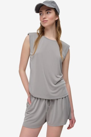 No Matter What Top in Grau: Vorderseite