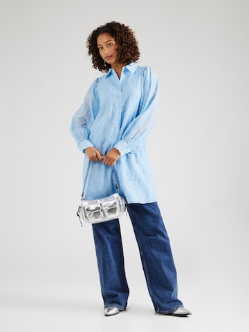 Y.A.S Skjortklänning 'FLORINA' i blå