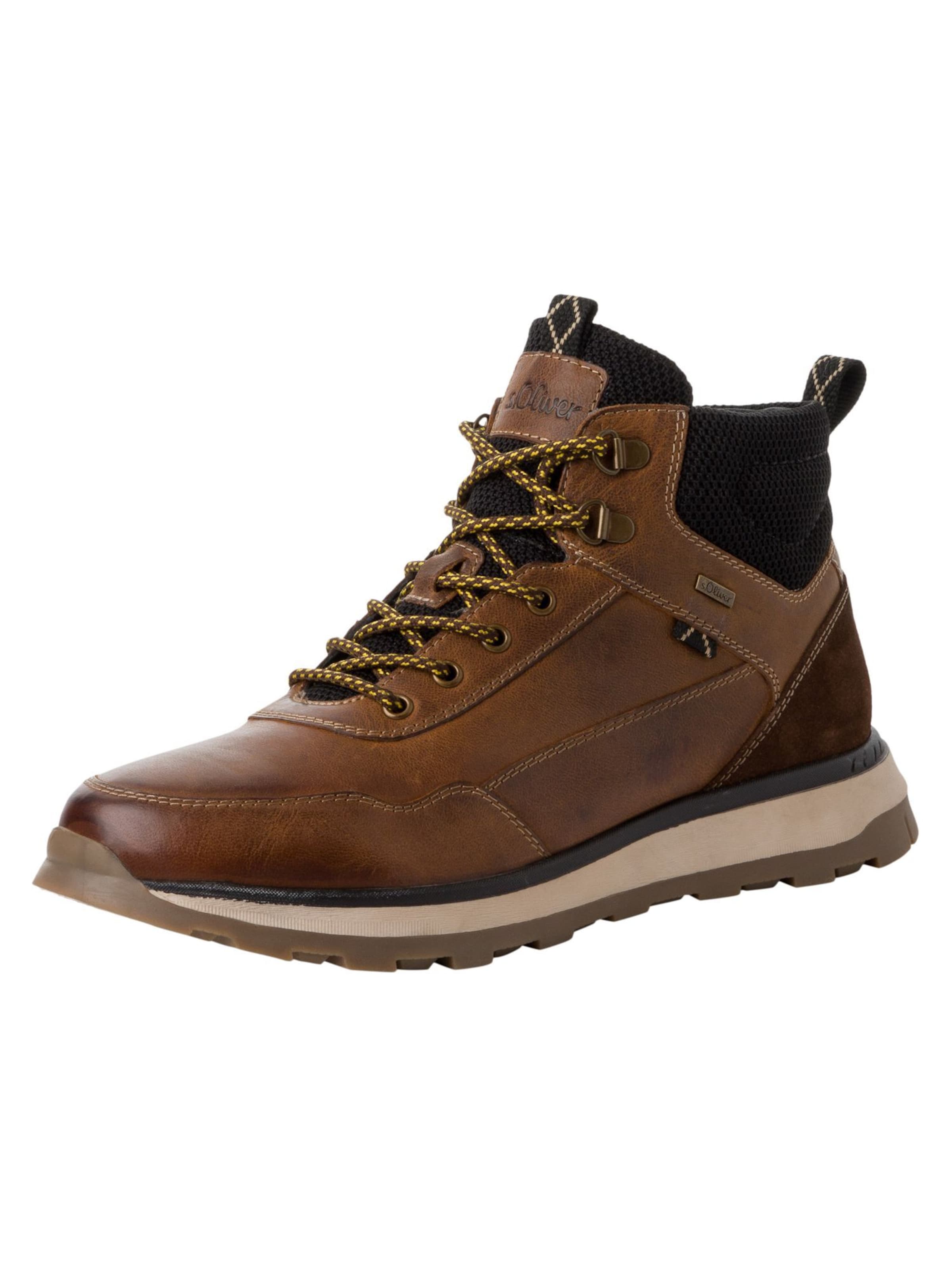 s.Oliver Lace-up boot in Brown: front
