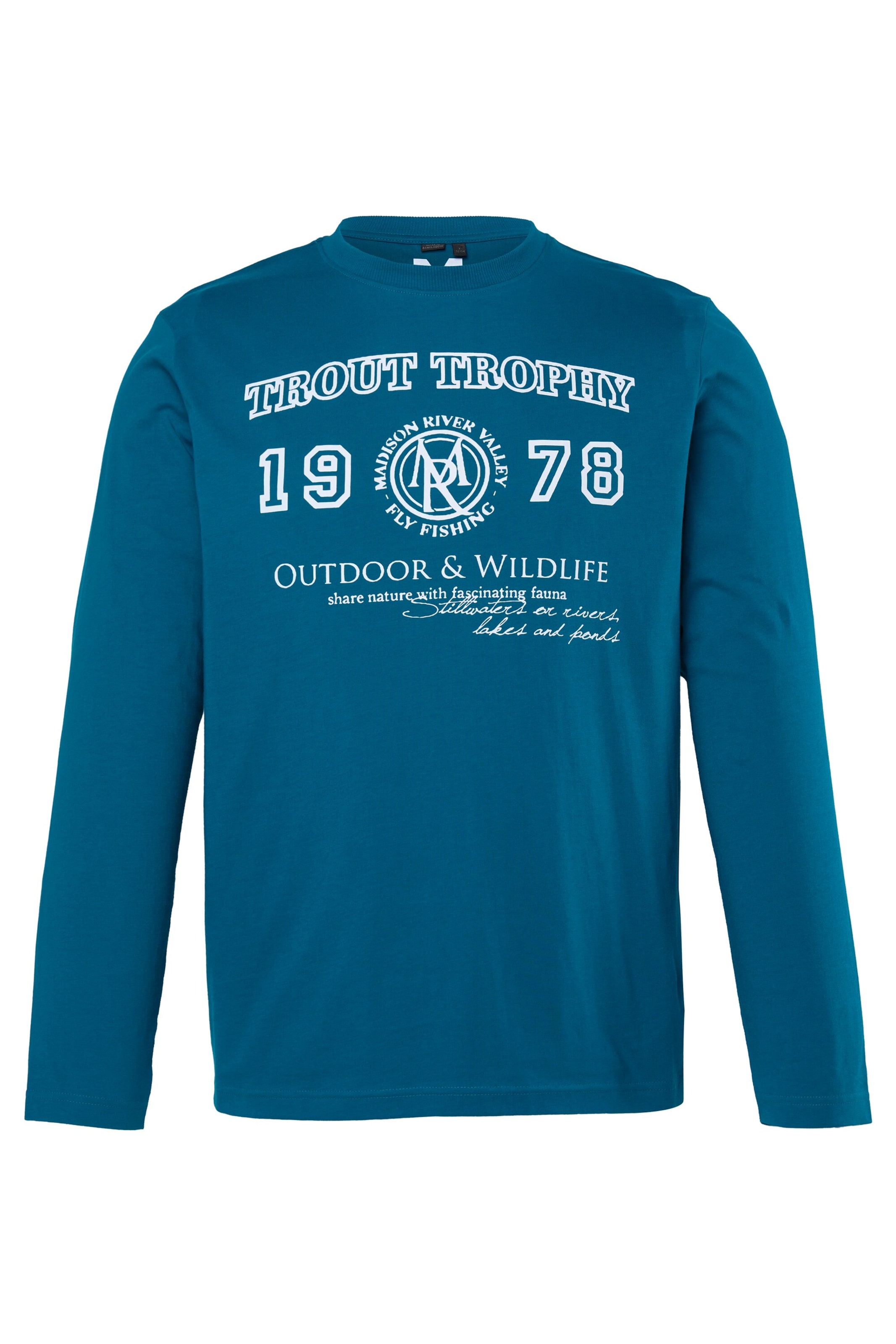 Men Plus Shirt in Blau: Vorderseite