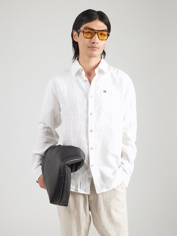 Regular fit Cămașă de la NAPAPIJRI pe alb: față