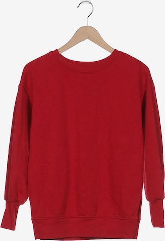 Bershka Sweatshirt & Zip-Up Hoodie in XS in Red: front