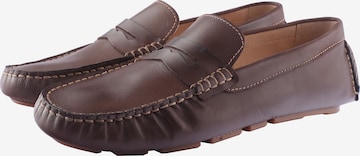 D.MoRo Shoes Slipper 'Farcar' in Braun: predná strana