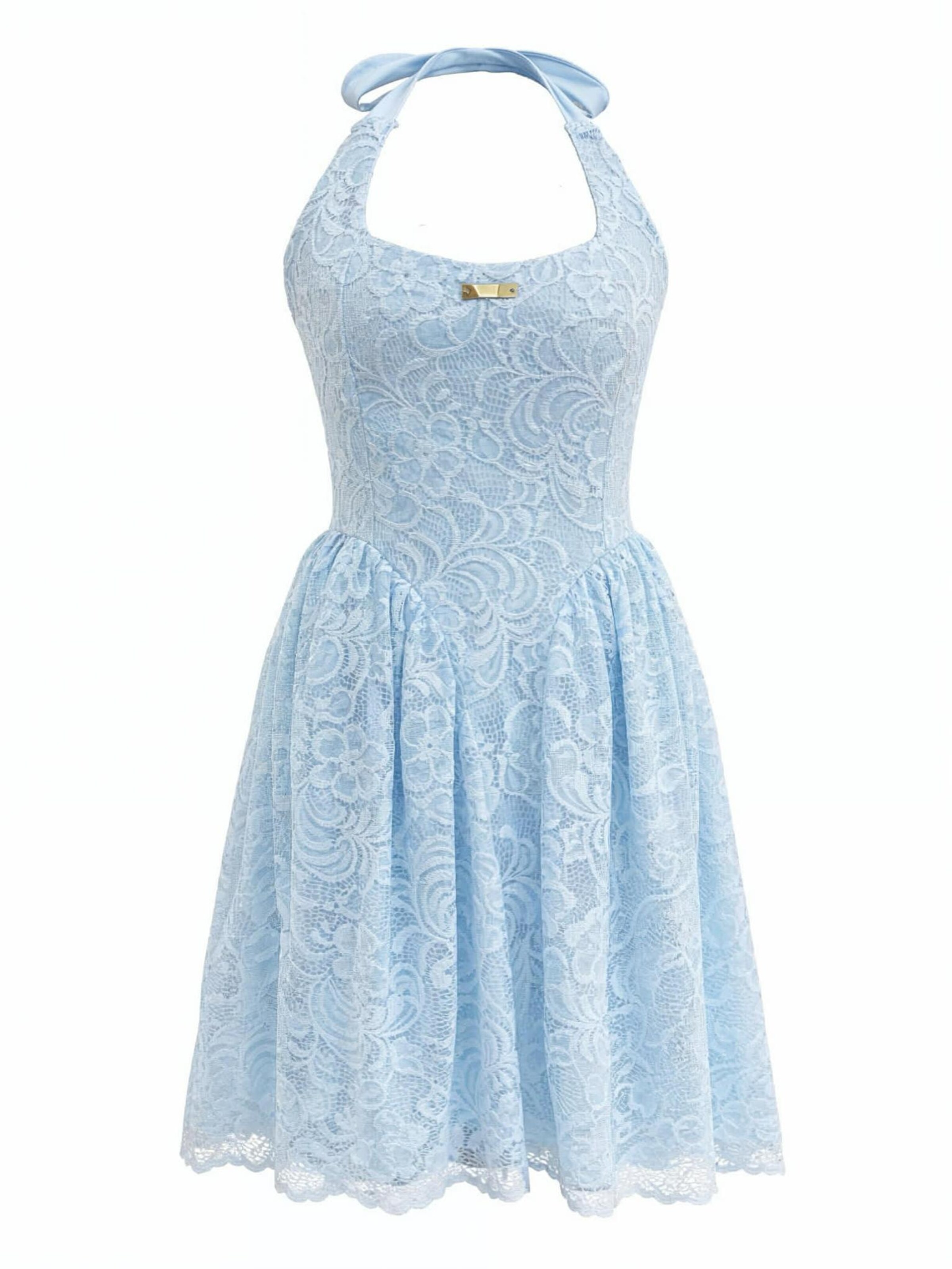 NAYELPARIS - Vestido de verano 'LAURELLE' en azul: frente