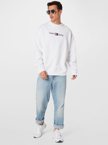 Sweat-shirt Tommy Jeans en blanc