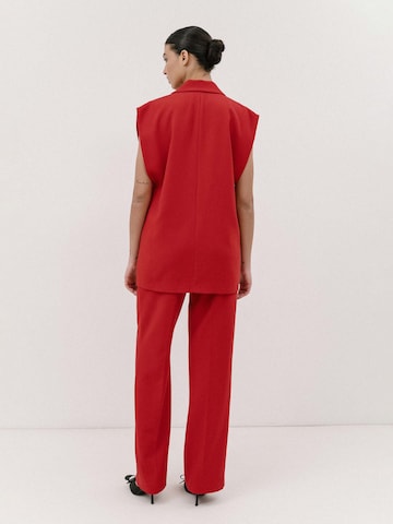 4TAILORS Weste 'Spice It Up' in Rot