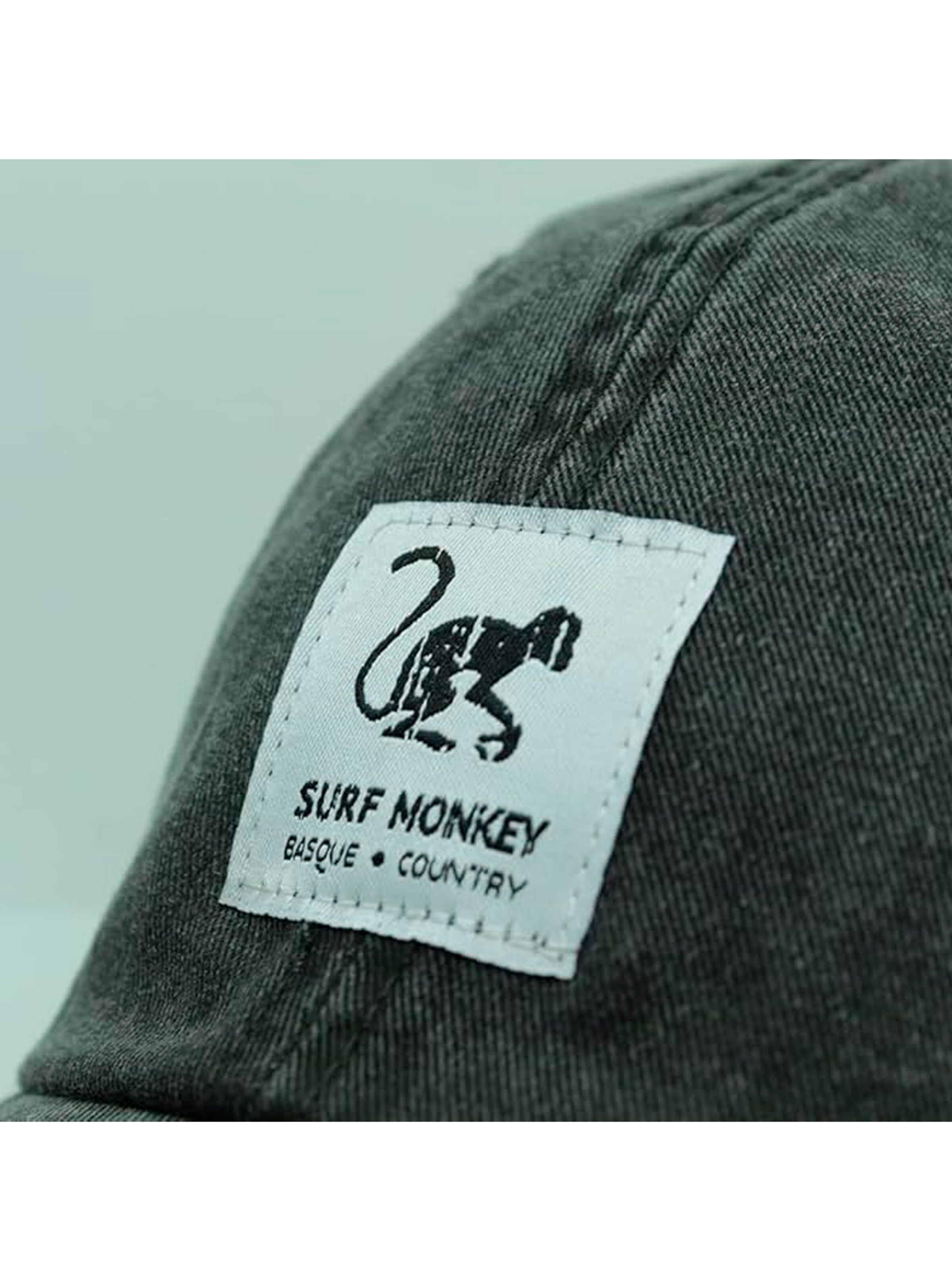 Surf Monkey Athletic Cap in Black