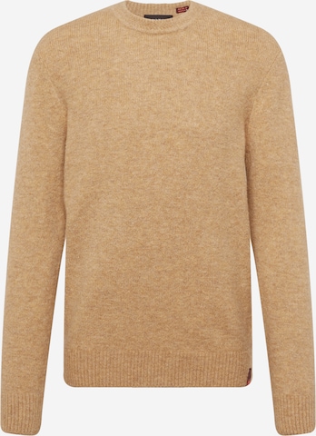 SCOTCH & SODA Trui 'Classic' in Beige: voorkant