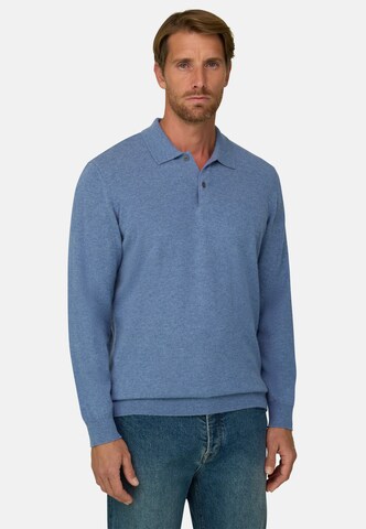 Boggi Milano Gebreid vest in Blauw: voorkant