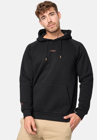 INDICODE JEANS Sweatshirt 'Virginia' in Black: front