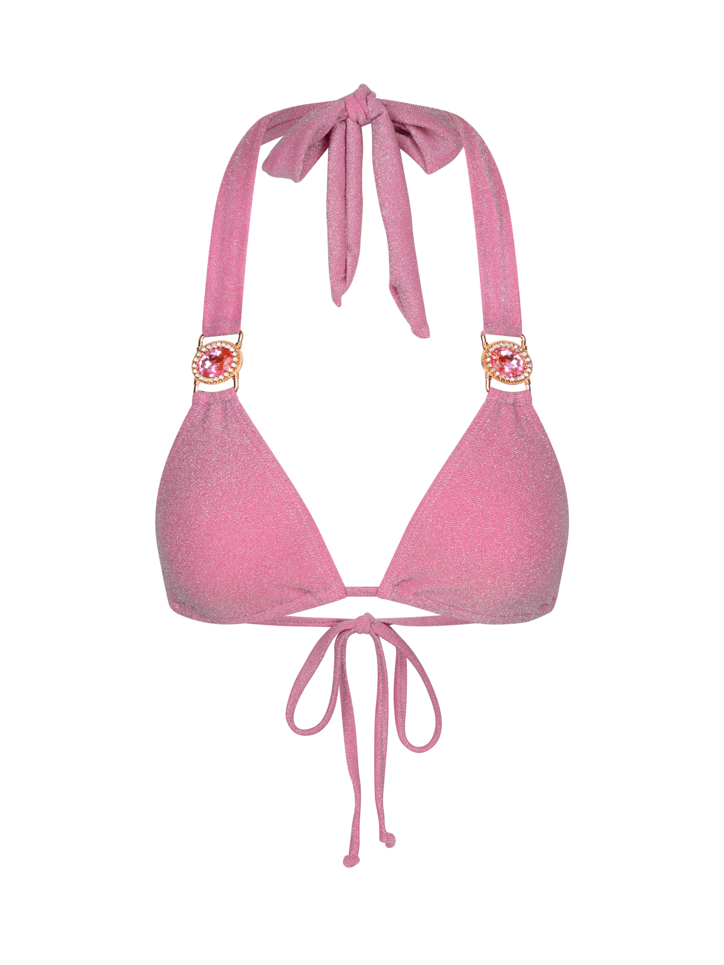 Moda Minx Triangel Bikinitop 'Lumiere Amour' in Pink: Vorderseite