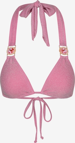 Moda Minx Bikini top 'Lumiere Amour' in Pink: front
