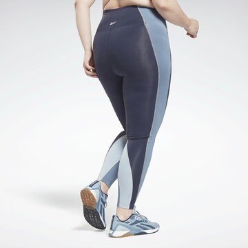 Reebok Skinny Sportbroek in Blauw