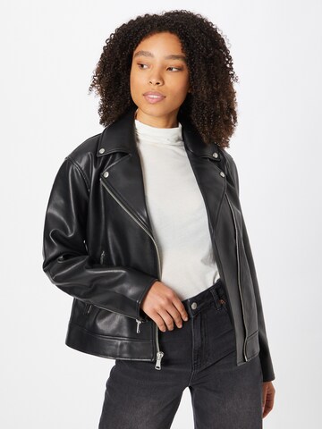 GAP Between-Season Jacket 'FAUX' in Black: front