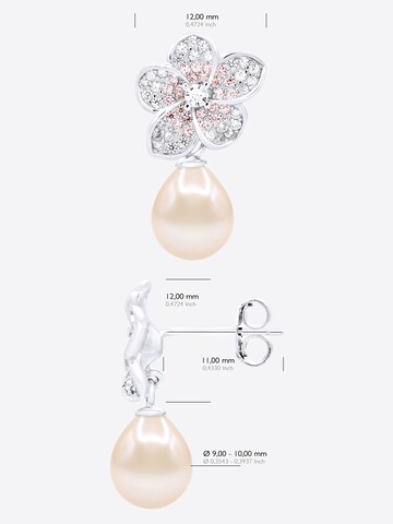 Boucles d'oreilles 'Lavandou' Ateliers Saint Germain en rose