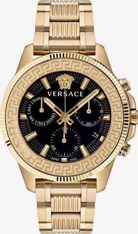 VERSACE Analog Watch 'Greca Action' in Gold: front