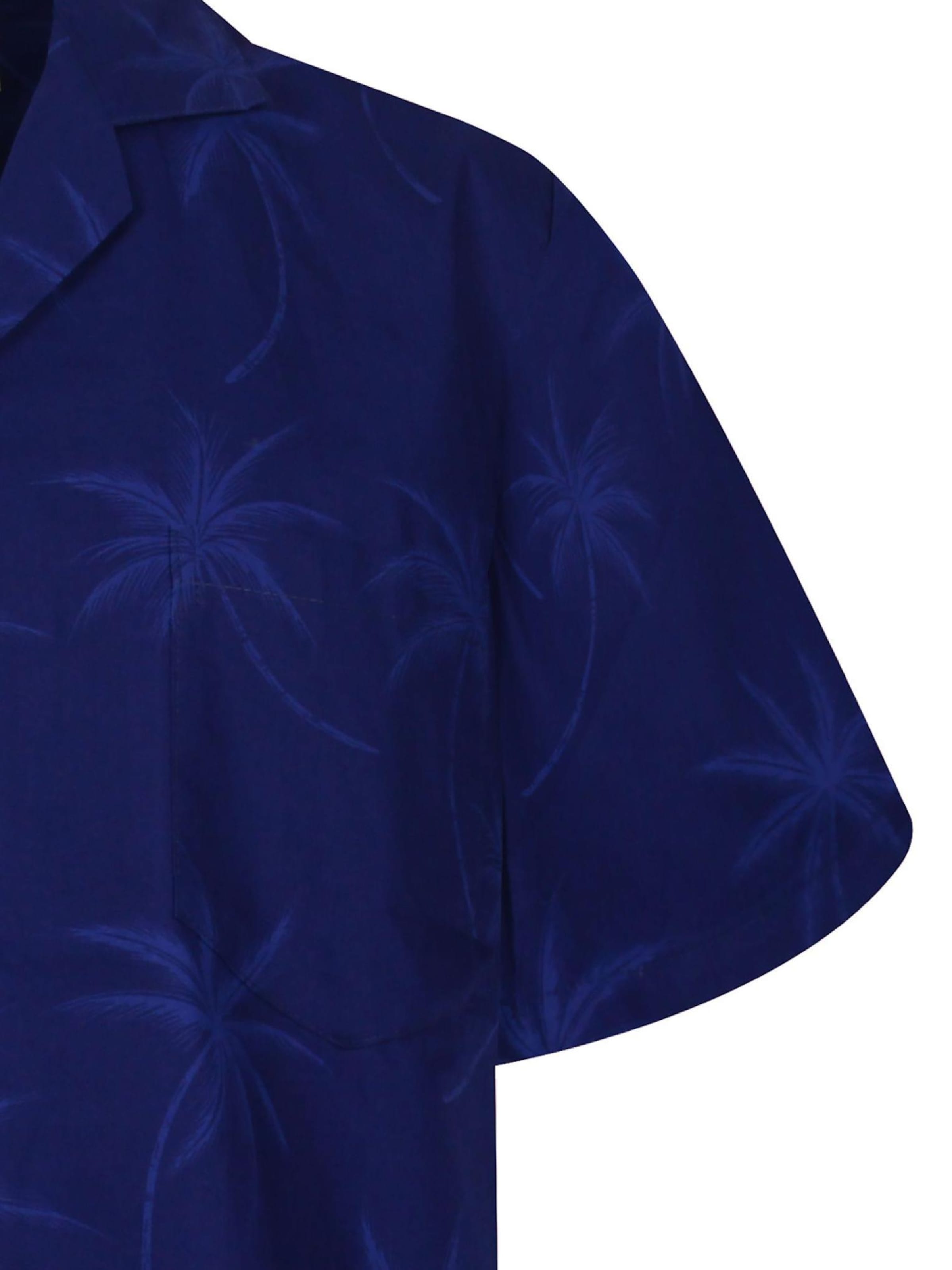 KY's Regular Fit Hemd 'Palmshadow'‌‌‌‌‌‌‌‌‌‌ in Blau