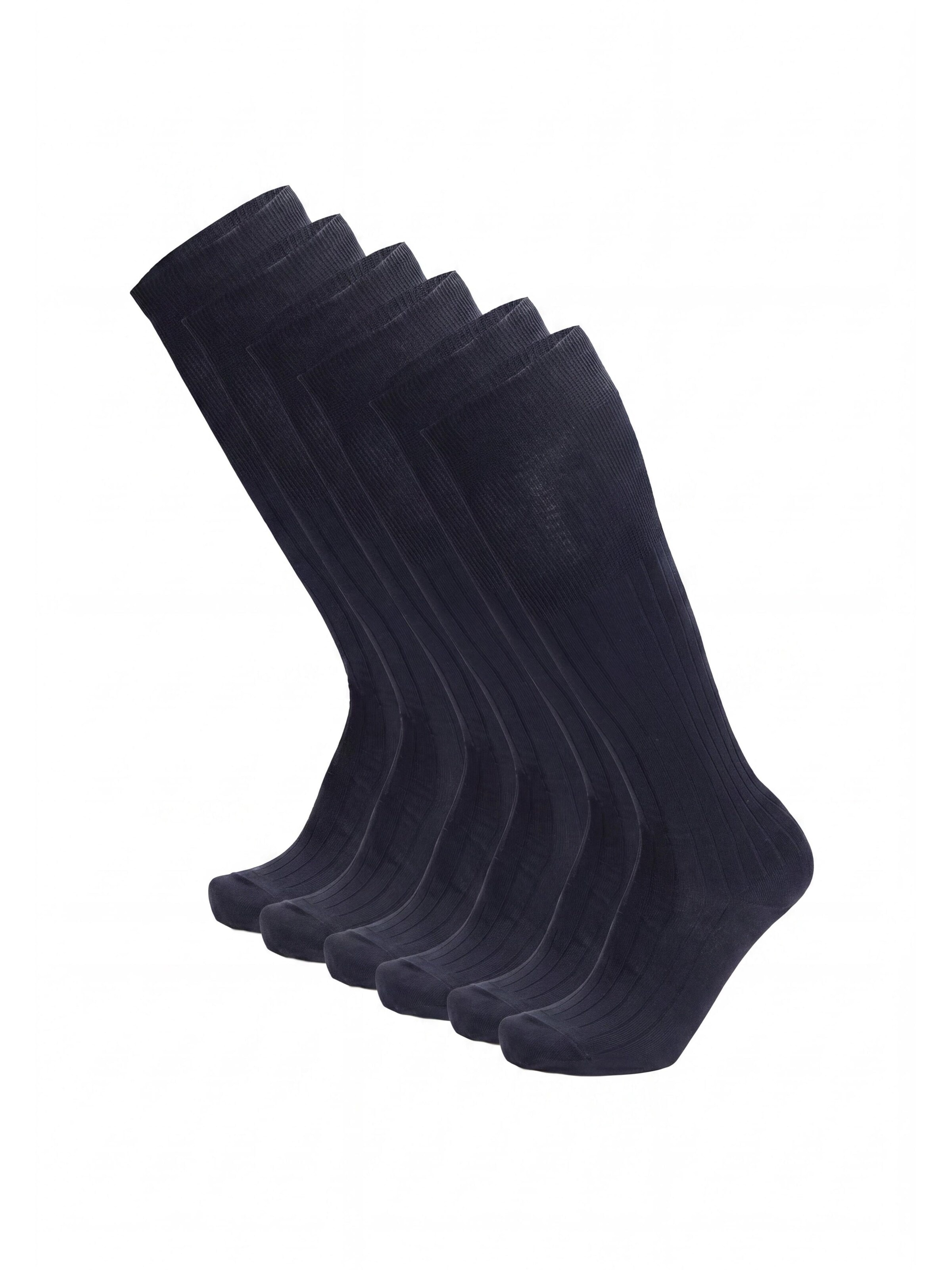 Ciocca Knee High Socks in Blue: front