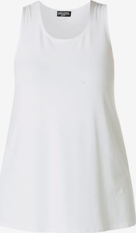 BASE LEVEL CURVY Top 'Abbigale' in White: front