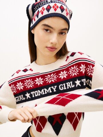 Tommy Jeans Πουλόβερ 'FAIR ISLE' σε μπεζ