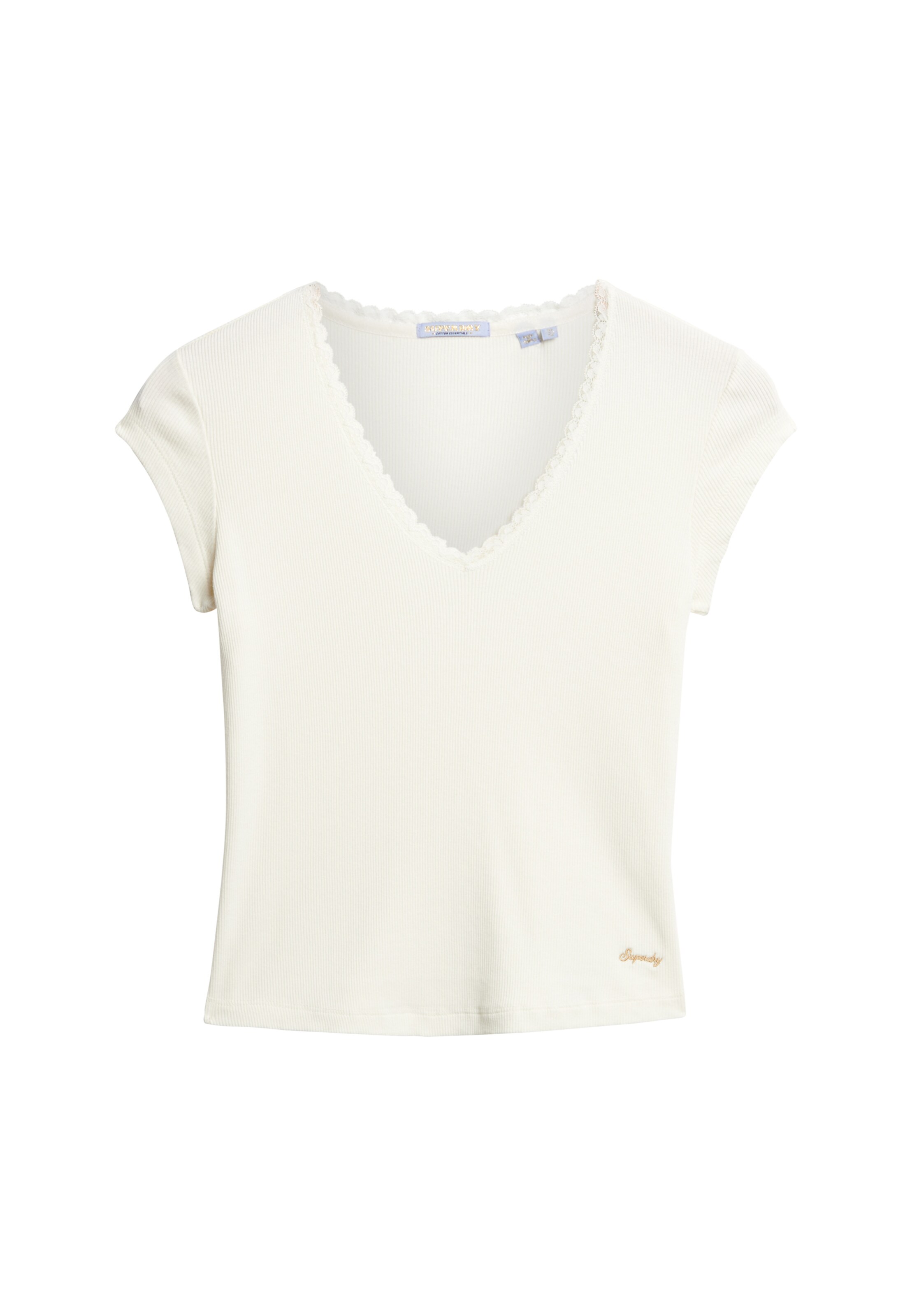 T-shirt Superdry en blanc : devant