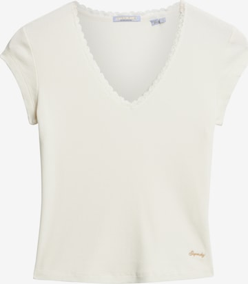 T-shirt Superdry en blanc : devant