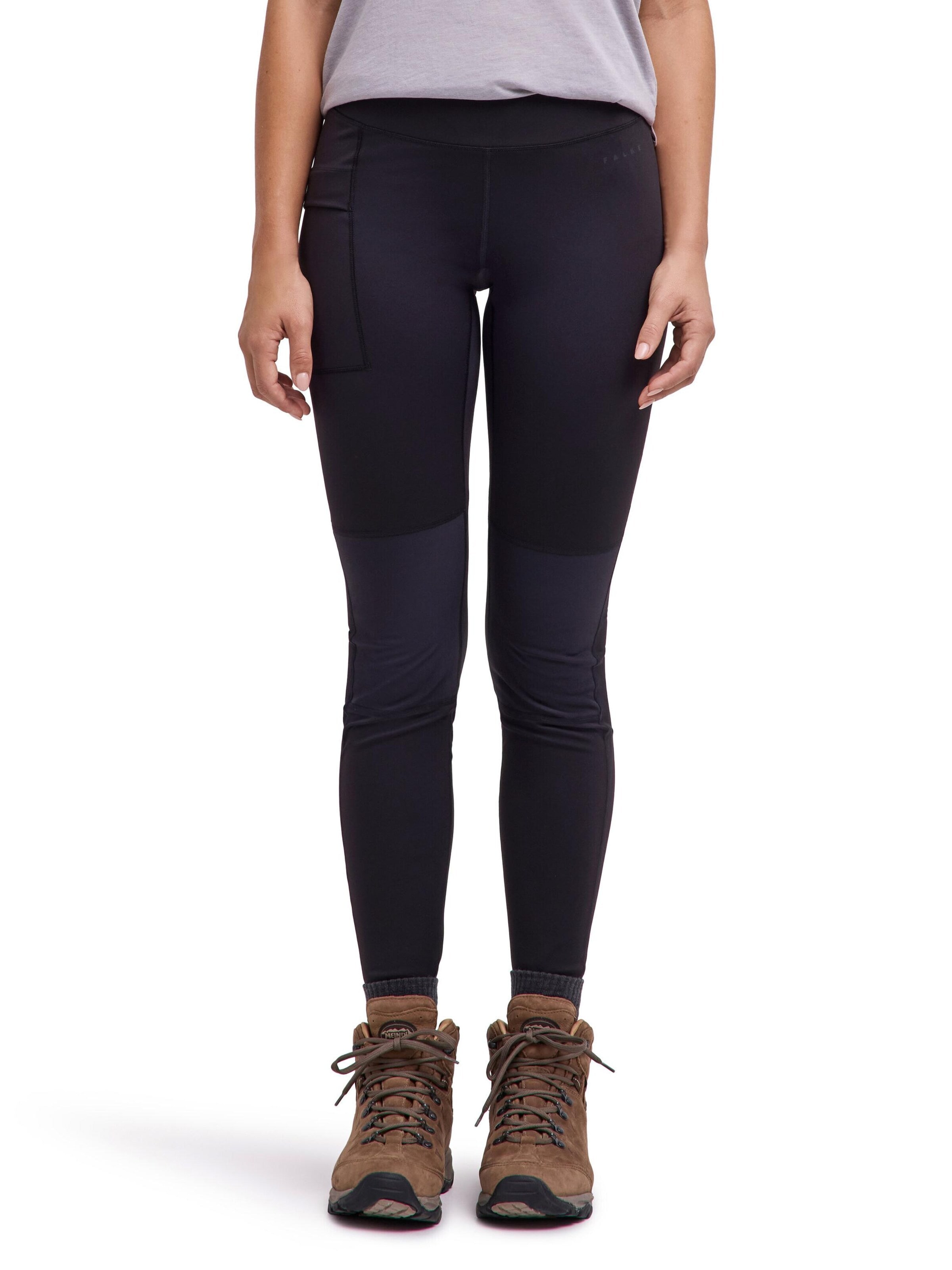 FALKE Skinny Leggings in Black: front