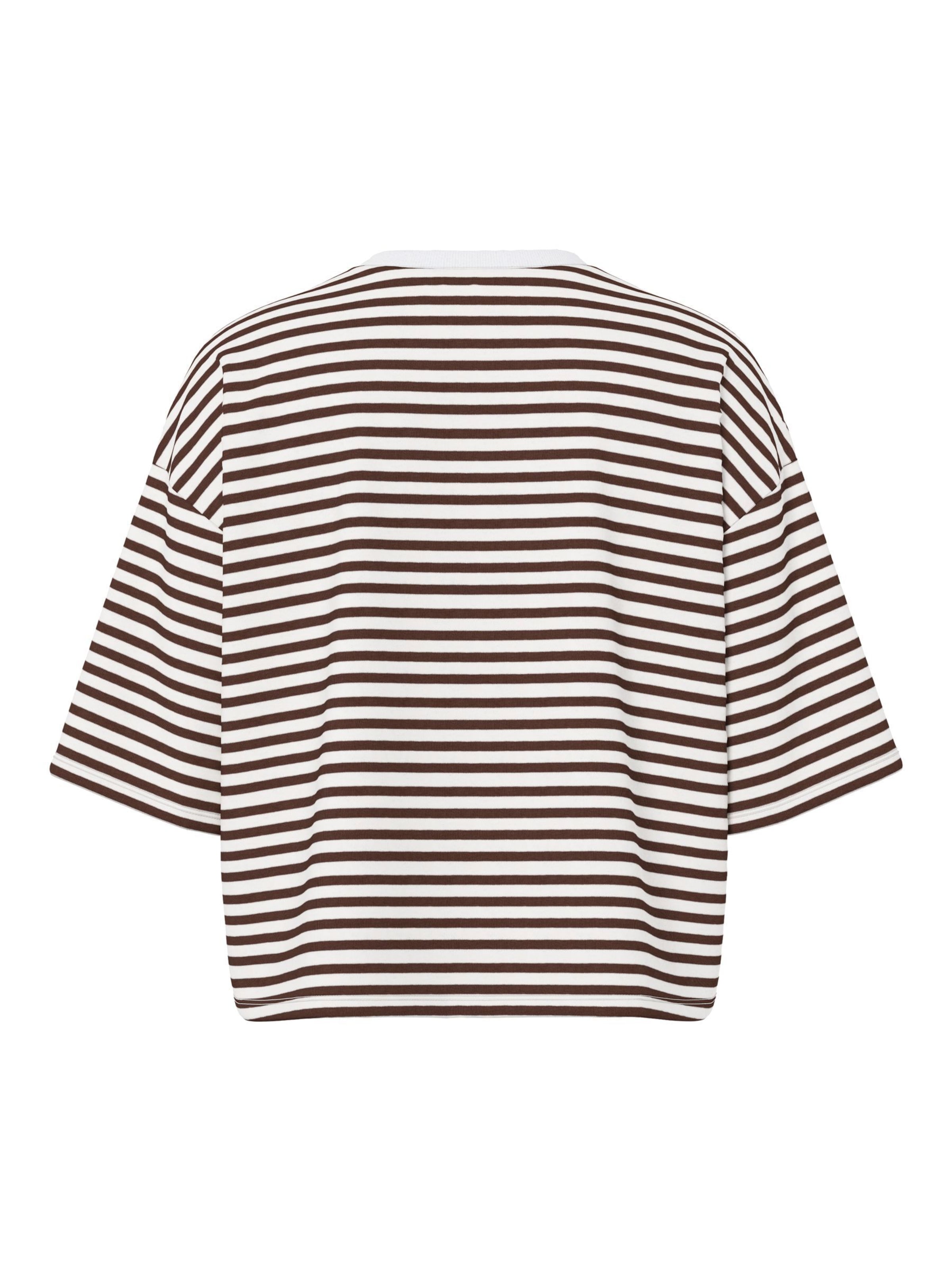T-shirt PIECES en marron