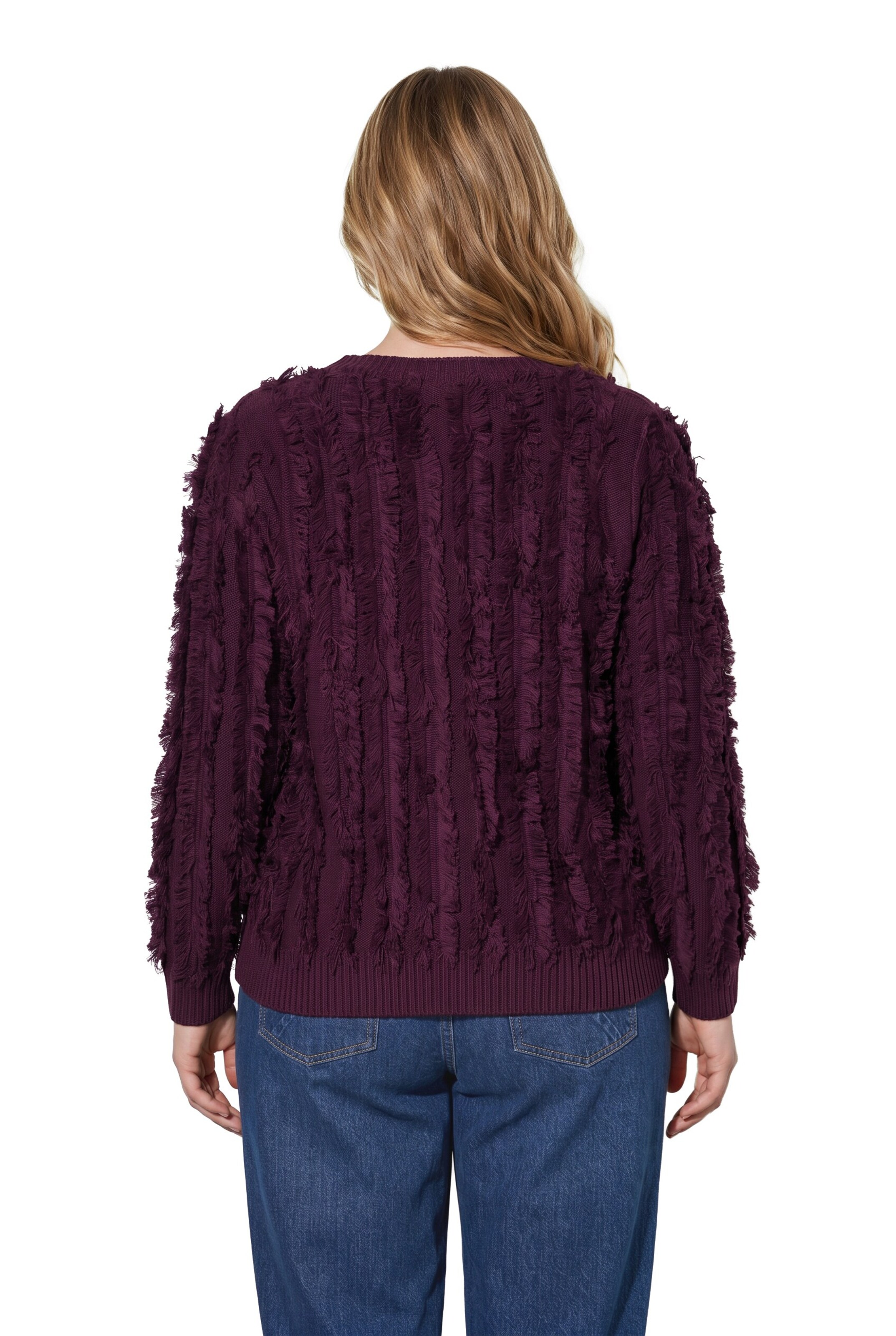 Ulla Popken Knit cardigan in Red