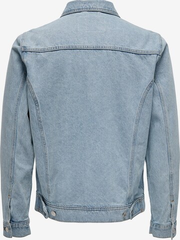 Only & Sons Between-Season Jacket 'Duke' in Blue