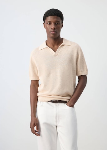 MANGO MAN Sweater 'Tamariua' in Beige: front