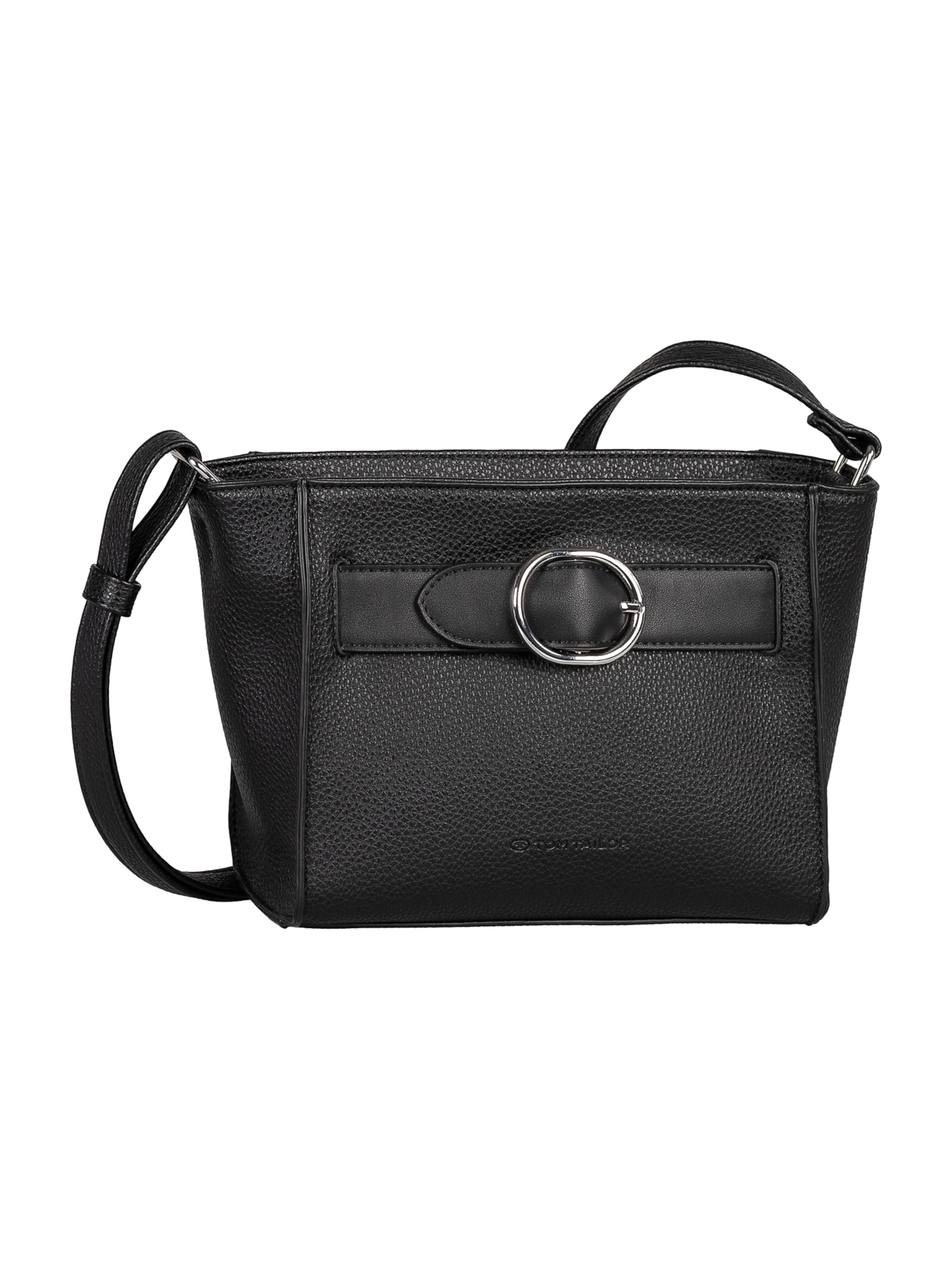 TOM TAILOR - Bolso de hombro 'Eliora' en negro: frente