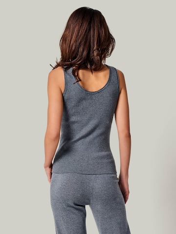 Tops en tricot 'TOP BLOSSOM - Geripptes Merino Top mit Rundhals' YOU LOOK PERFECT en gris