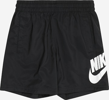 Nike Sportswear Lużny krój Spodnie 'CLUB' w kolorze czarny: przód