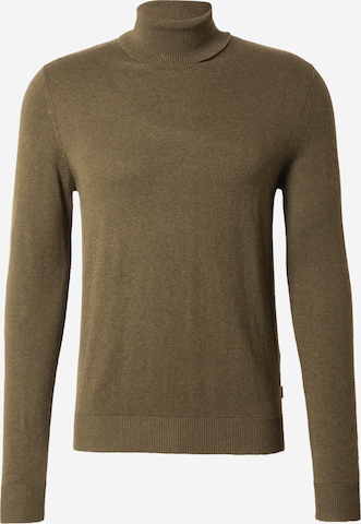 JACK & JONES Sweater 'JJEmil' in Green: front