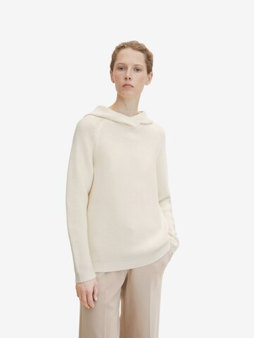 TOM TAILOR Sweater in Beige: front