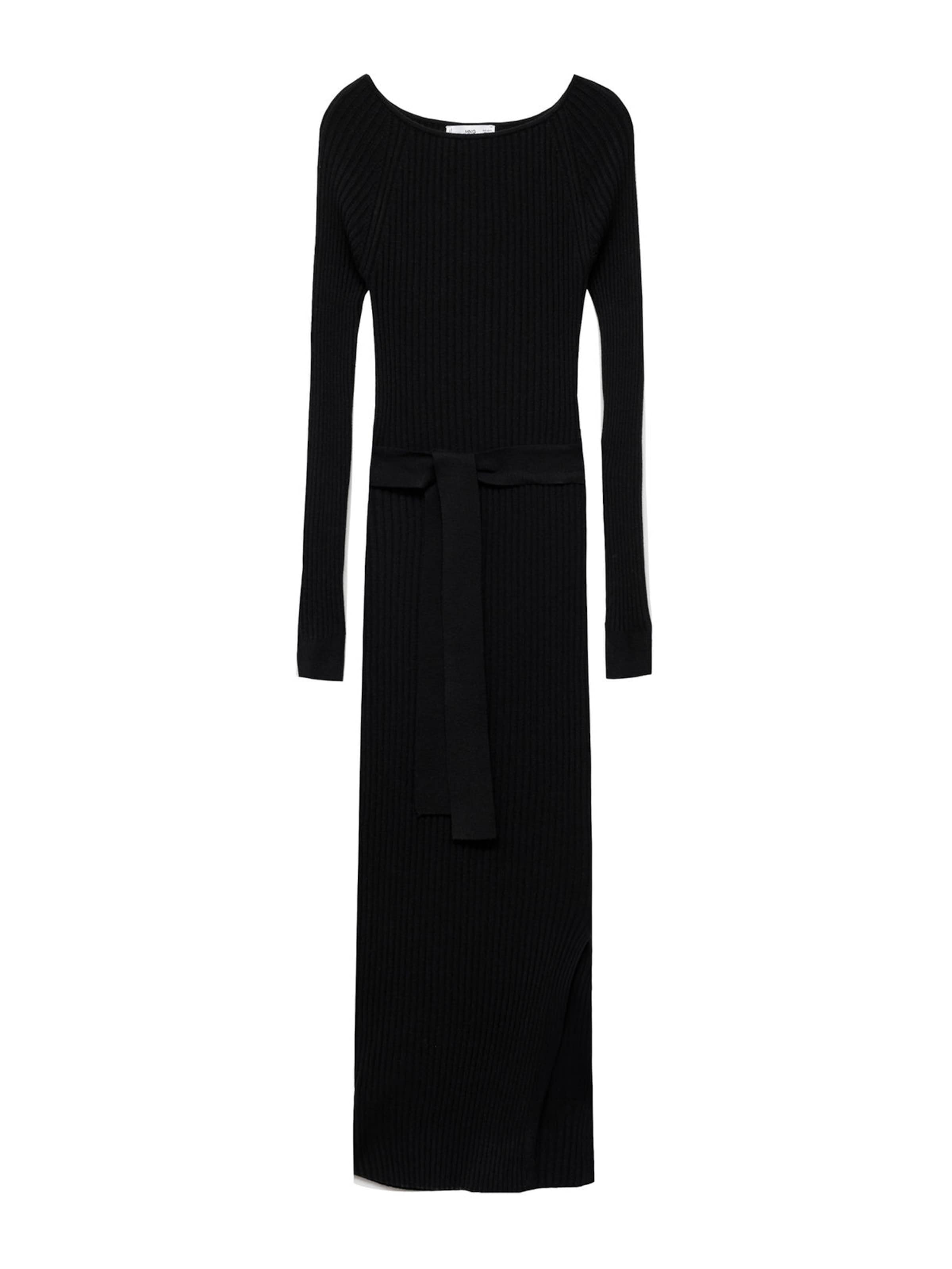 MANGO Šaty 'GOLETO' – černá: přední strana