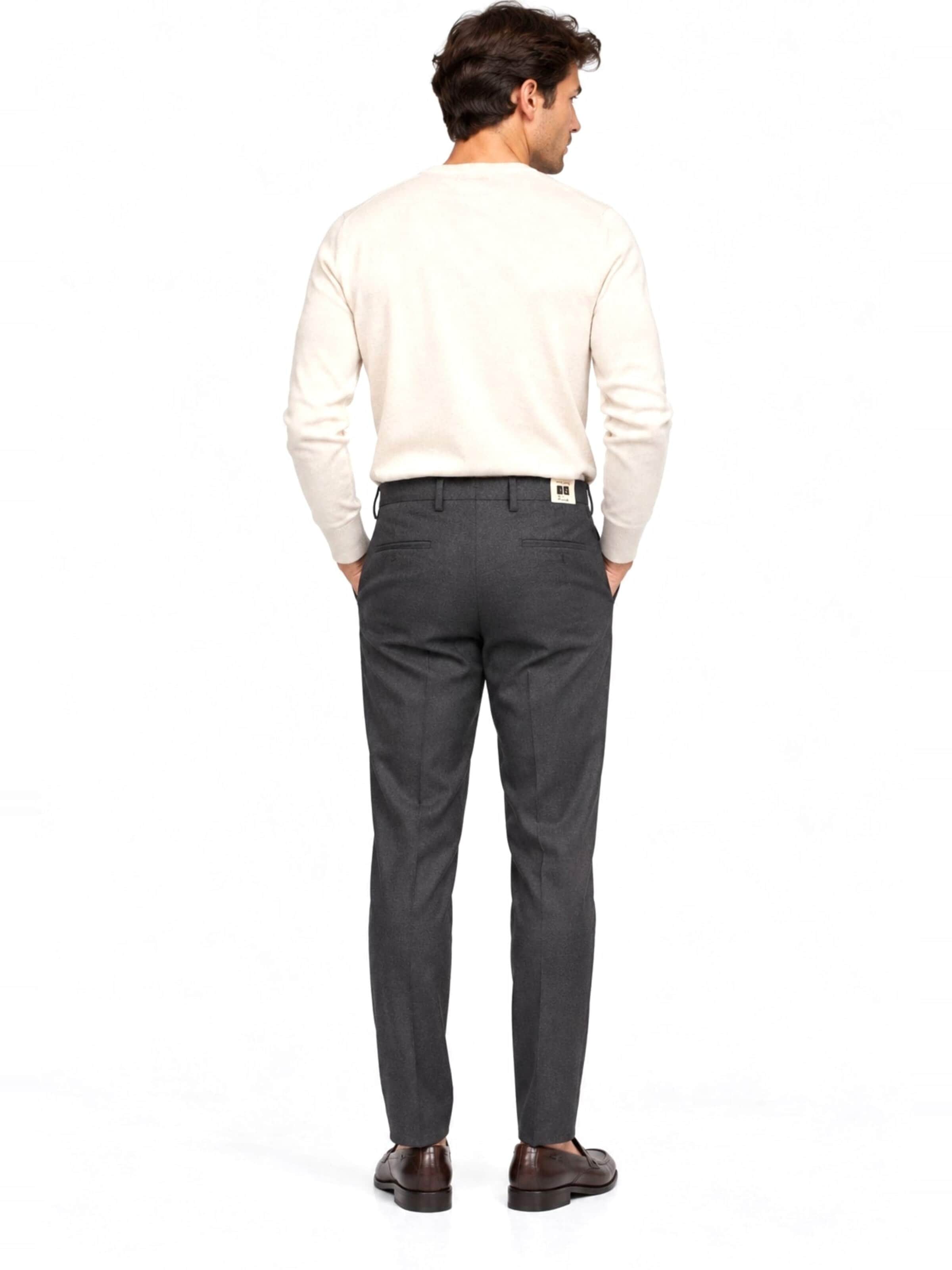Briglia Byxa 'Men's steel grey stretch wool trousers' i grå