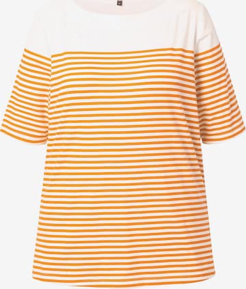T-shirt Ulla Popken en orange : devant