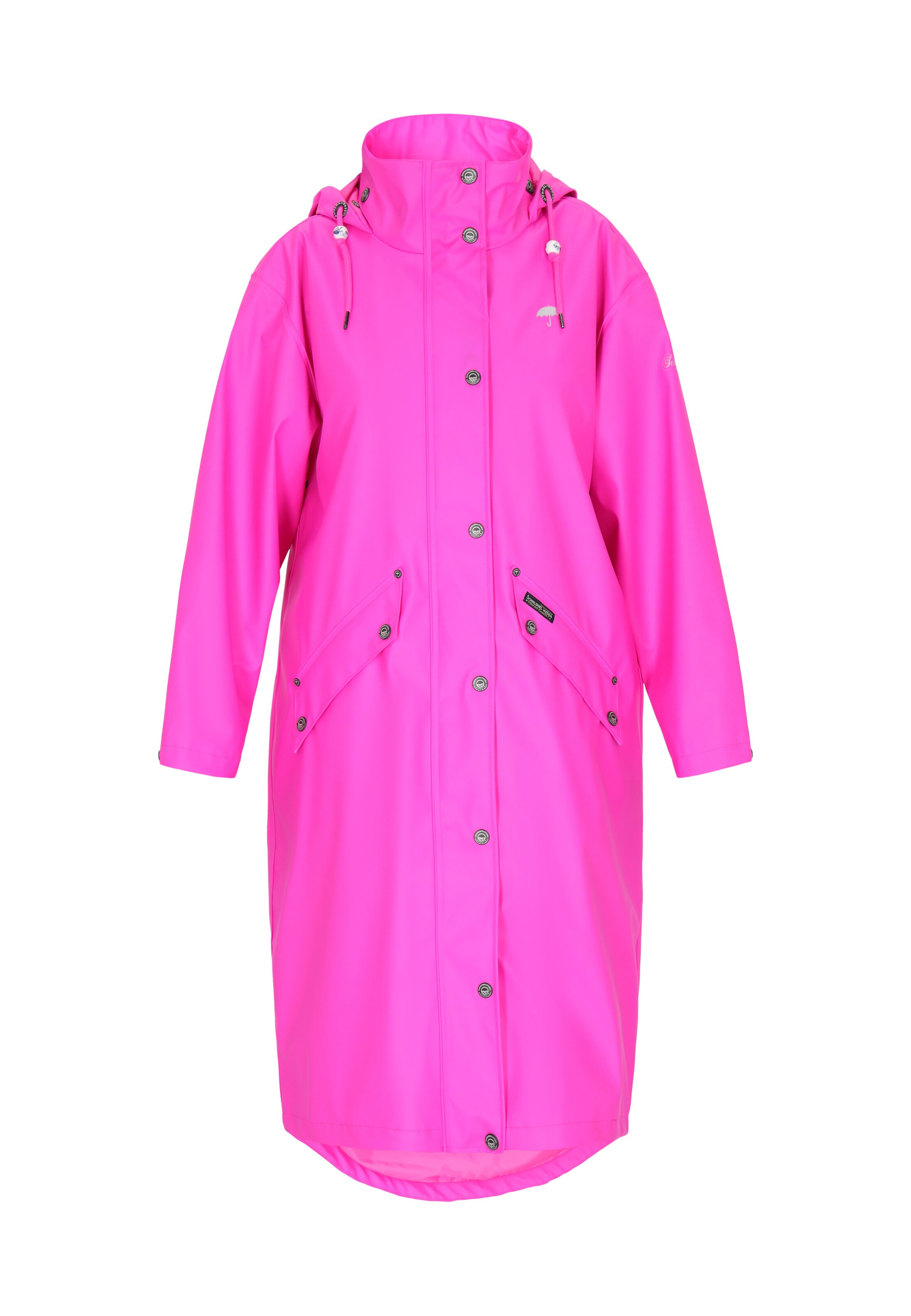 Manteau mi-saison Schmuddelwedda en rose : devant