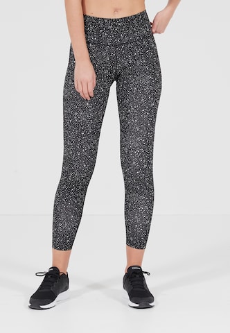 ENDURANCE Skinny Workout Pants 'Alec' in Black: front