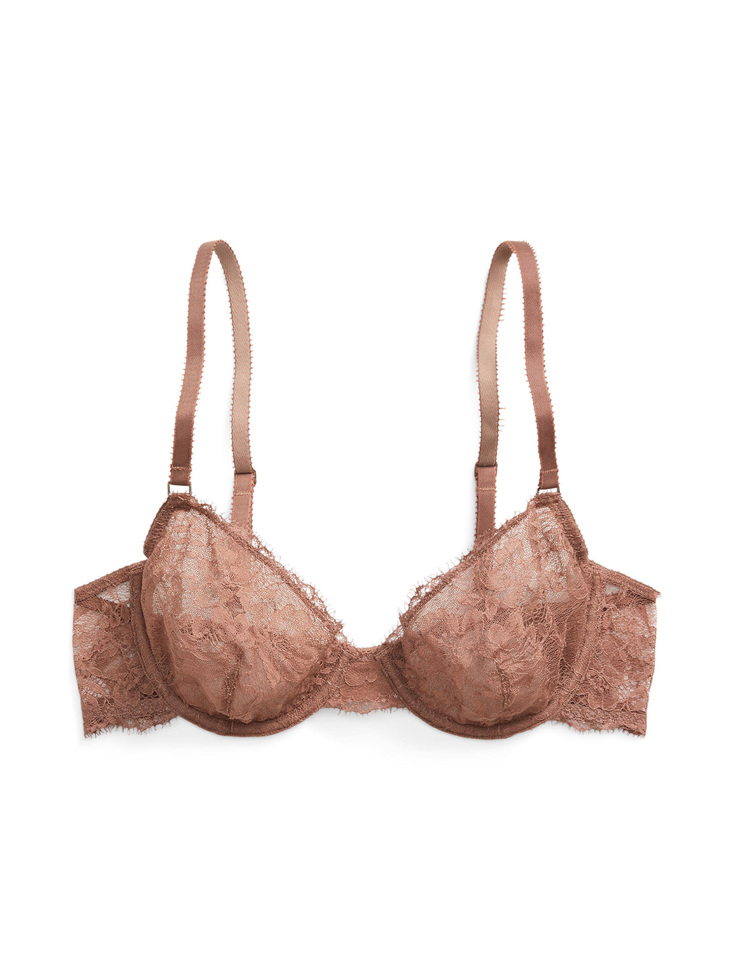 Polo Ralph Lauren Triangel BH ' Heritage Lace ' in Rood: voorkant