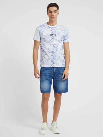 Tricou de la GUESS pe albastru