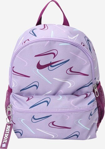 NIKE Sports backpack 'BRSLA JDI' in Purple: front