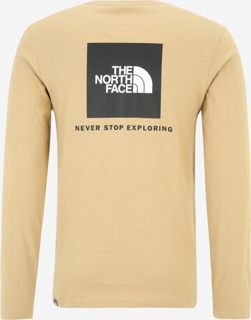 THE NORTH FACE - Ajuste regular Camiseta 'RED BOX' en beige