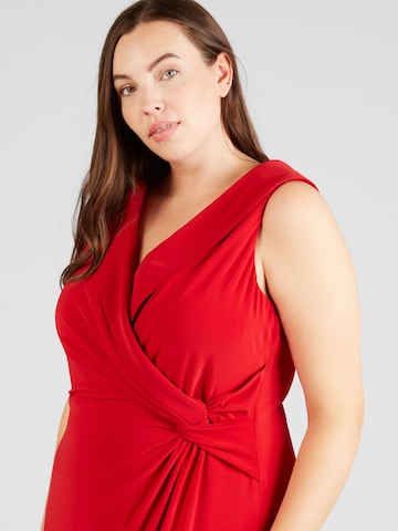 Rochie de seară 'LEONIDAS' de la Lauren Ralph Lauren Plus pe roșu