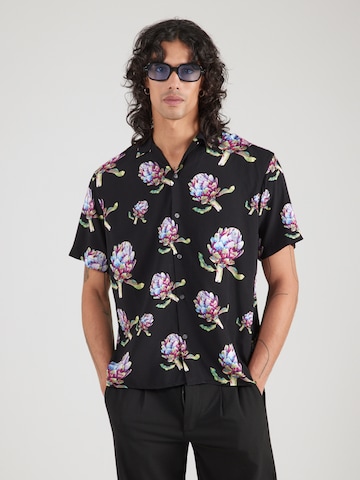 JACK & JONES Regular fit Srajca 'JJLEMON' | črna barva: sprednja stran