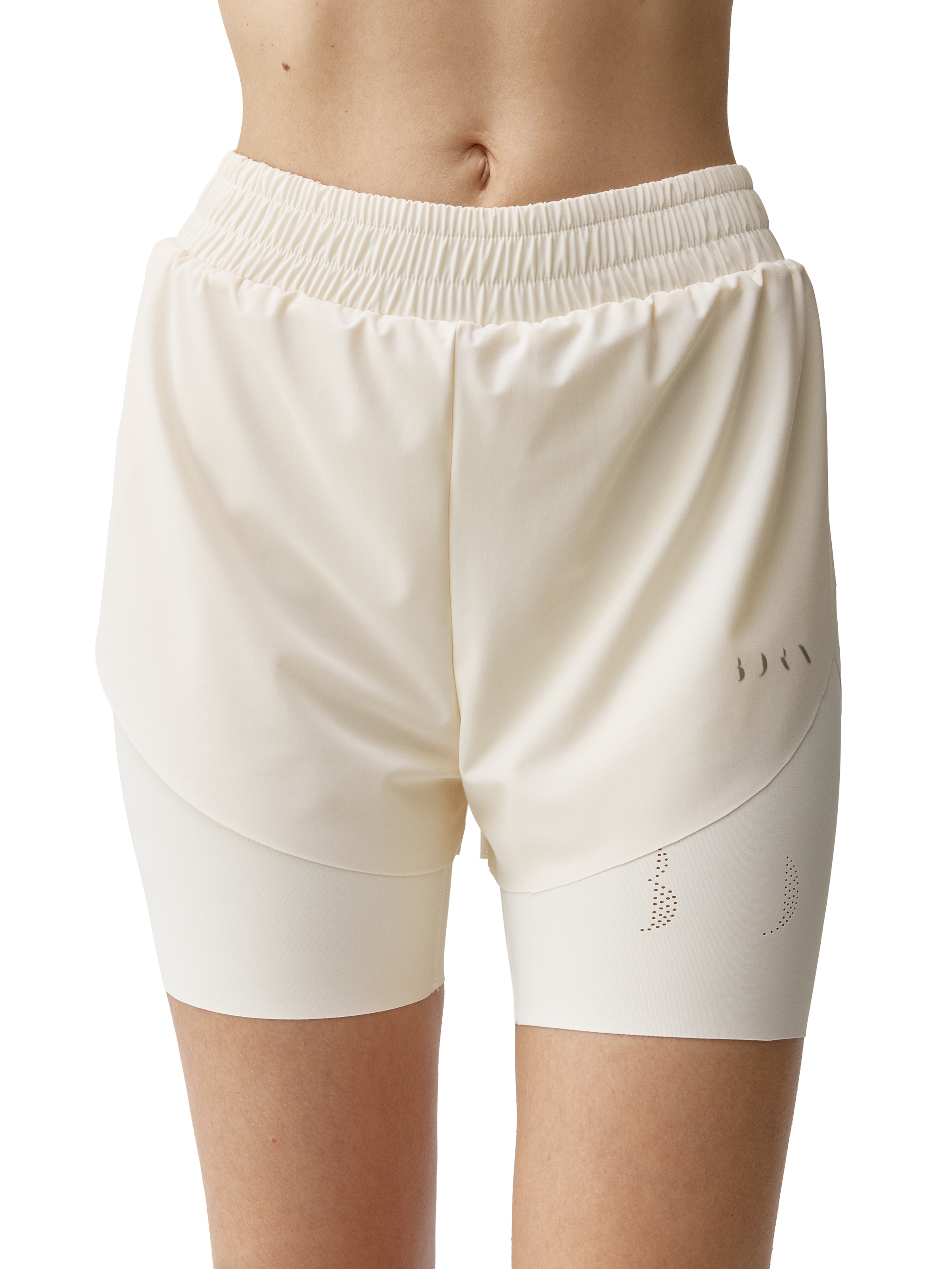 Born Living Yoga Sportbroek 'Bikila' in Wit: voorkant